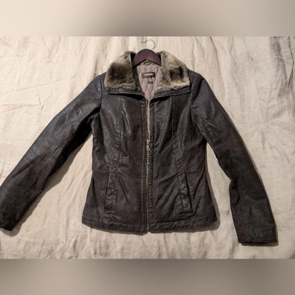 Danier Cream Leather Jacket
